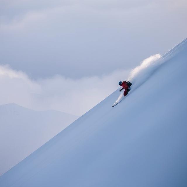 Skier in Kashmir